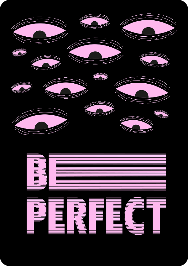 Poster tipográfico 073: Be perfect